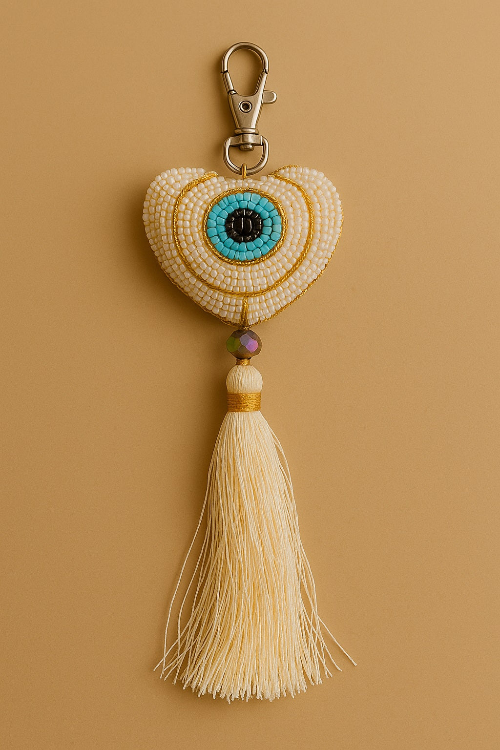 L'œil du Diable : un accessoire mystique et raffiné pour votre sac - fait main