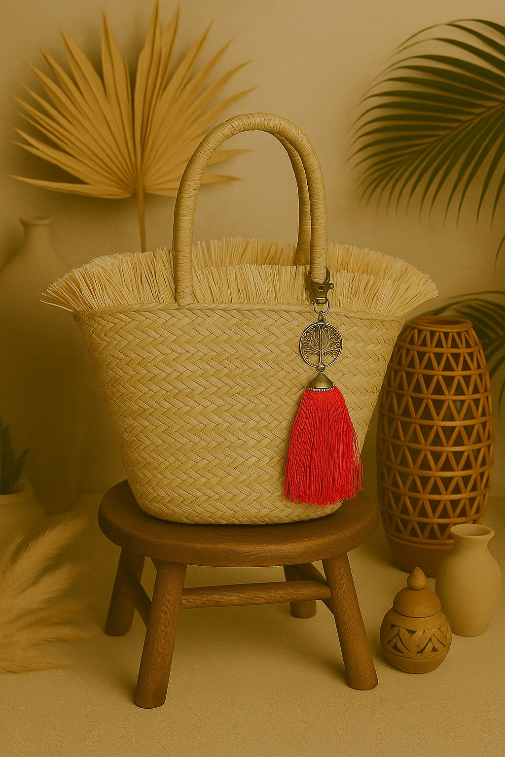 L'Arbre de Vie : un accessoire plein d'équilibre et de sagesse pour votre sac - Fait main