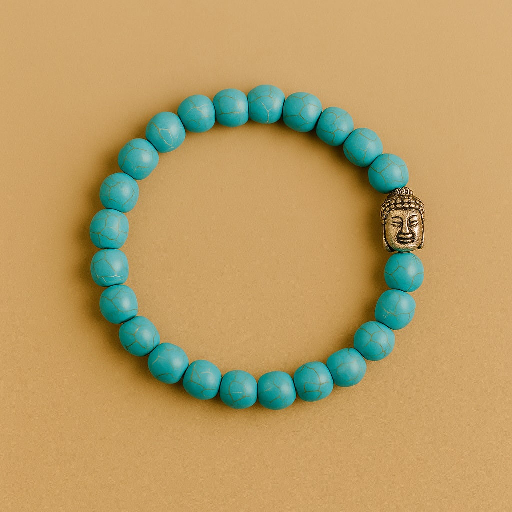 Bracelet Pierre naturelle de Turquoise – Fait main