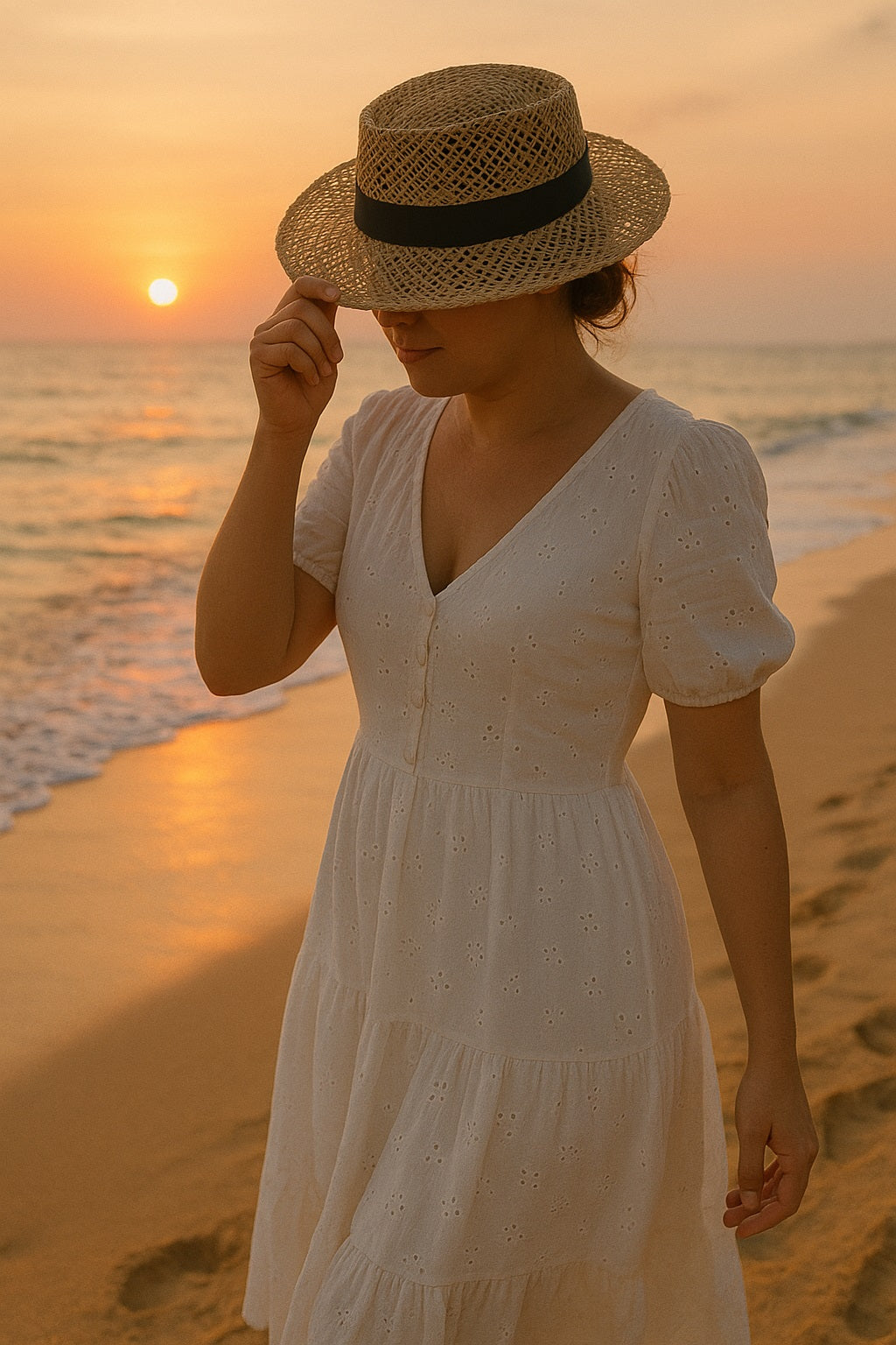 Chapeau Bali Fedora - Fait main