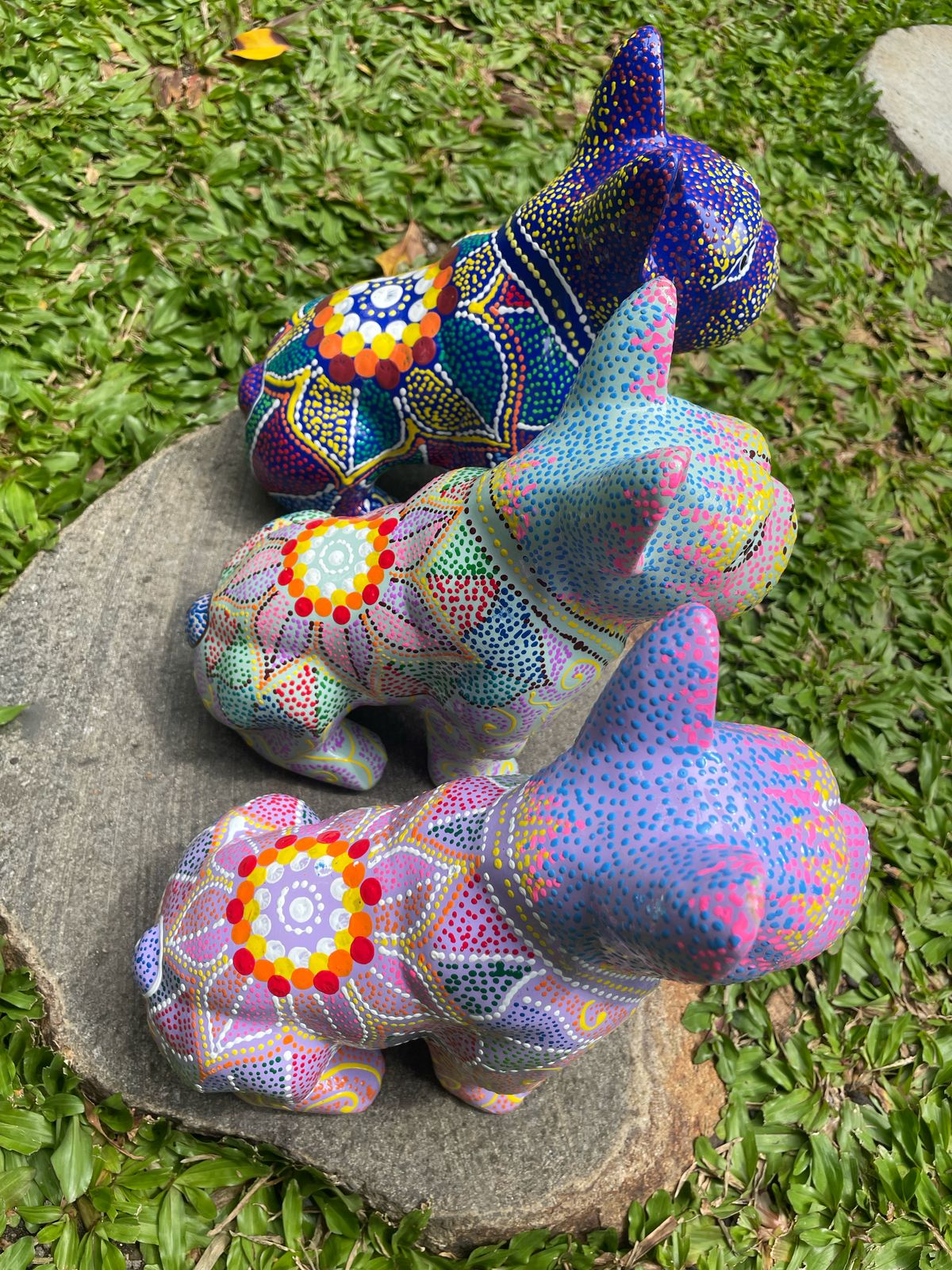 Statuette Chien en bois - Fait main